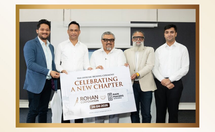 Official signing ceremony of Rohan Corporation Mangalore and Rainmakers Workspace partnership at Rohan City, Mangaluru